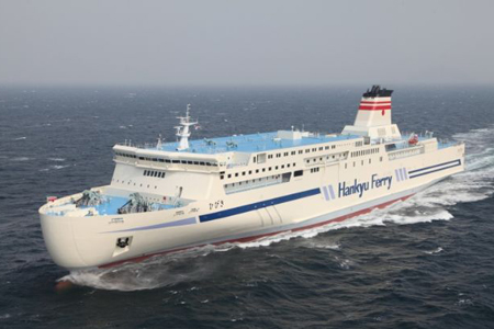 シップオブザイヤーに阪九フェリーの「いずみ・ひびき」1