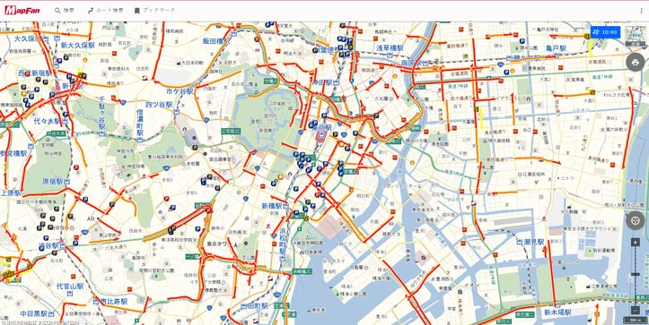 MapFan、渋滞・駐車場・燃料価格情報がPC利用に対応00