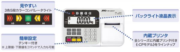 A&D、「見てわかる」新機能追加の防水デジタルはかり発売3