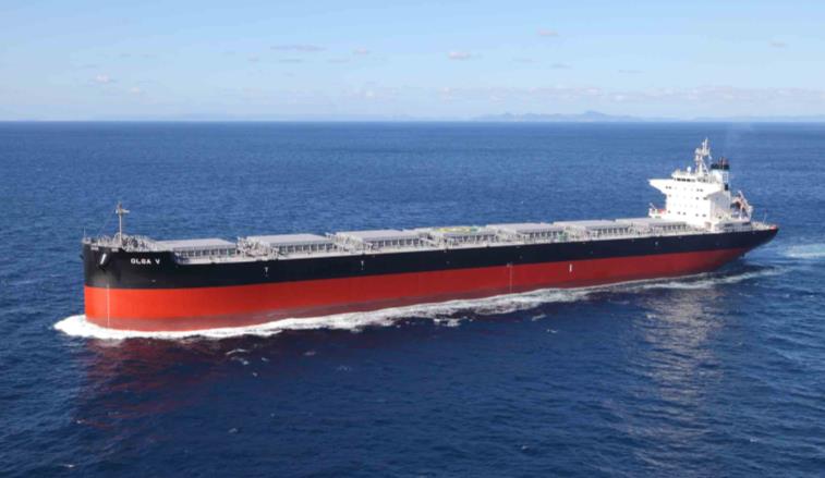 名村造船、8.2万トン型ばら積み船竣工