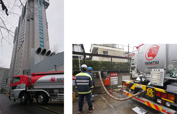 NTTグループ5社、災害時の石油供給訓練01